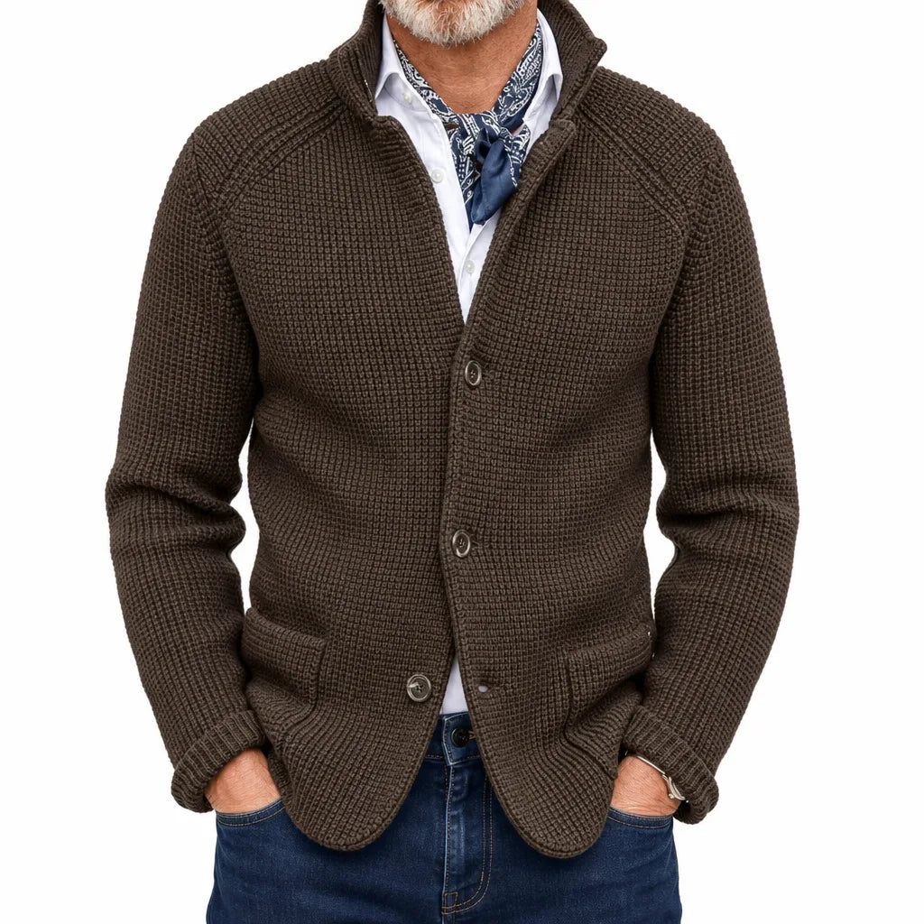Edison | Stand Collar Cardigan
