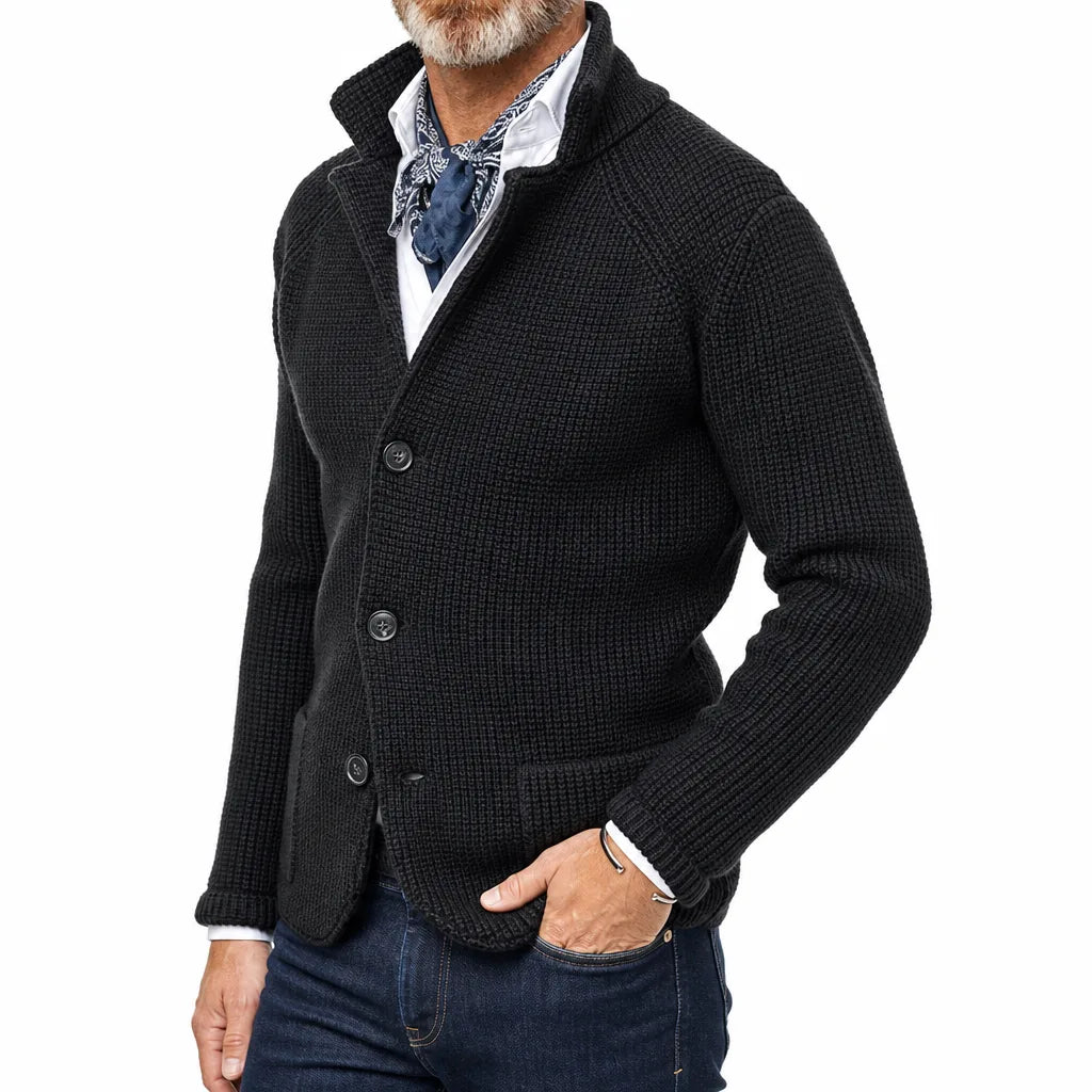 Edison | Stand Collar Cardigan