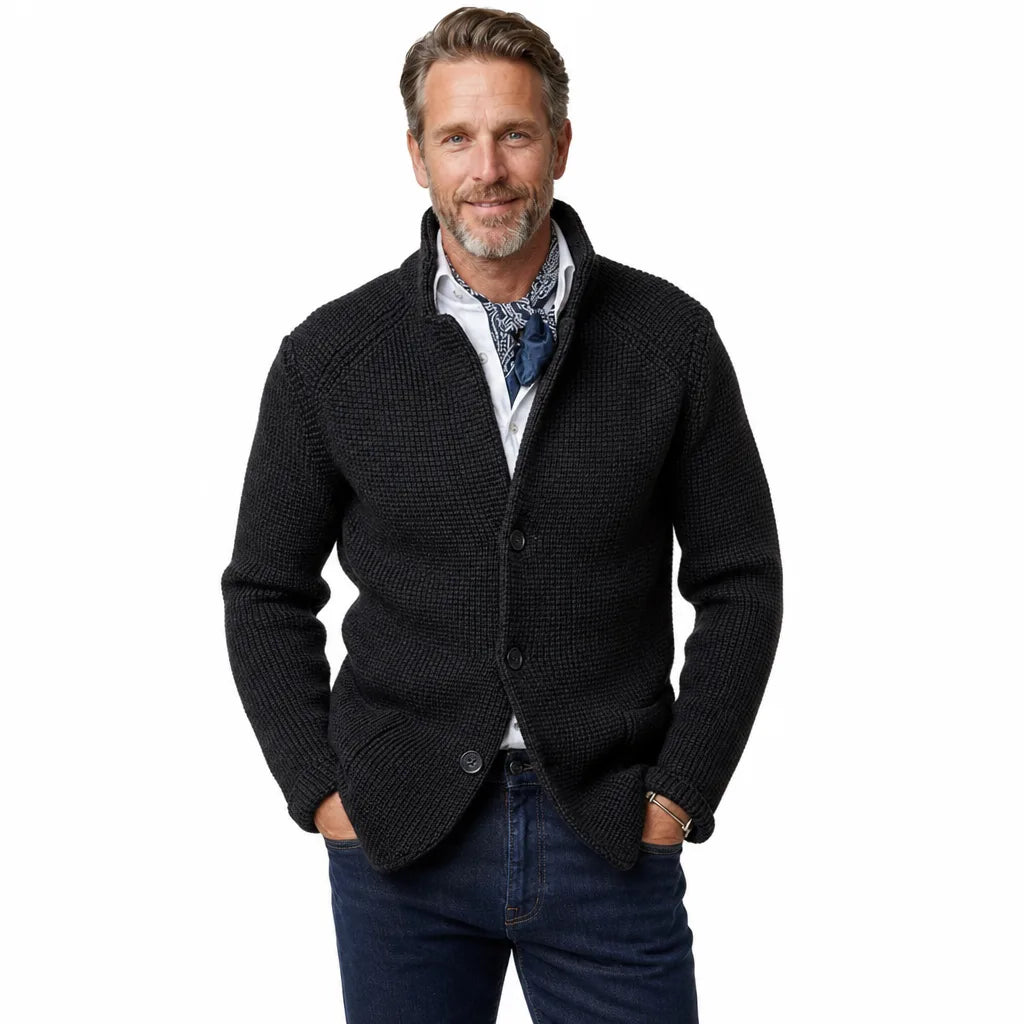 Edison | Stand Collar Cardigan