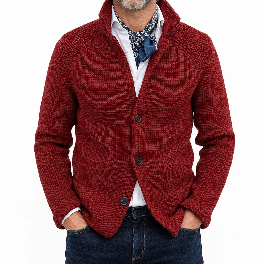 Edison | Stand Collar Cardigan