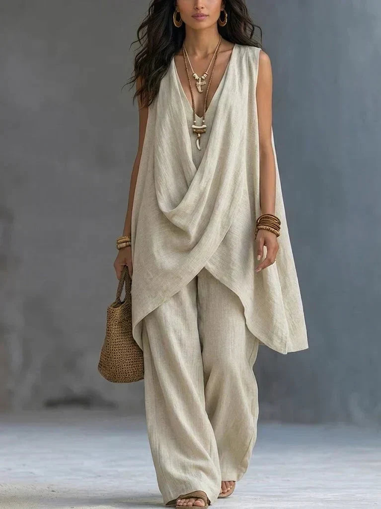 Maryse | Draped Two Piece Set