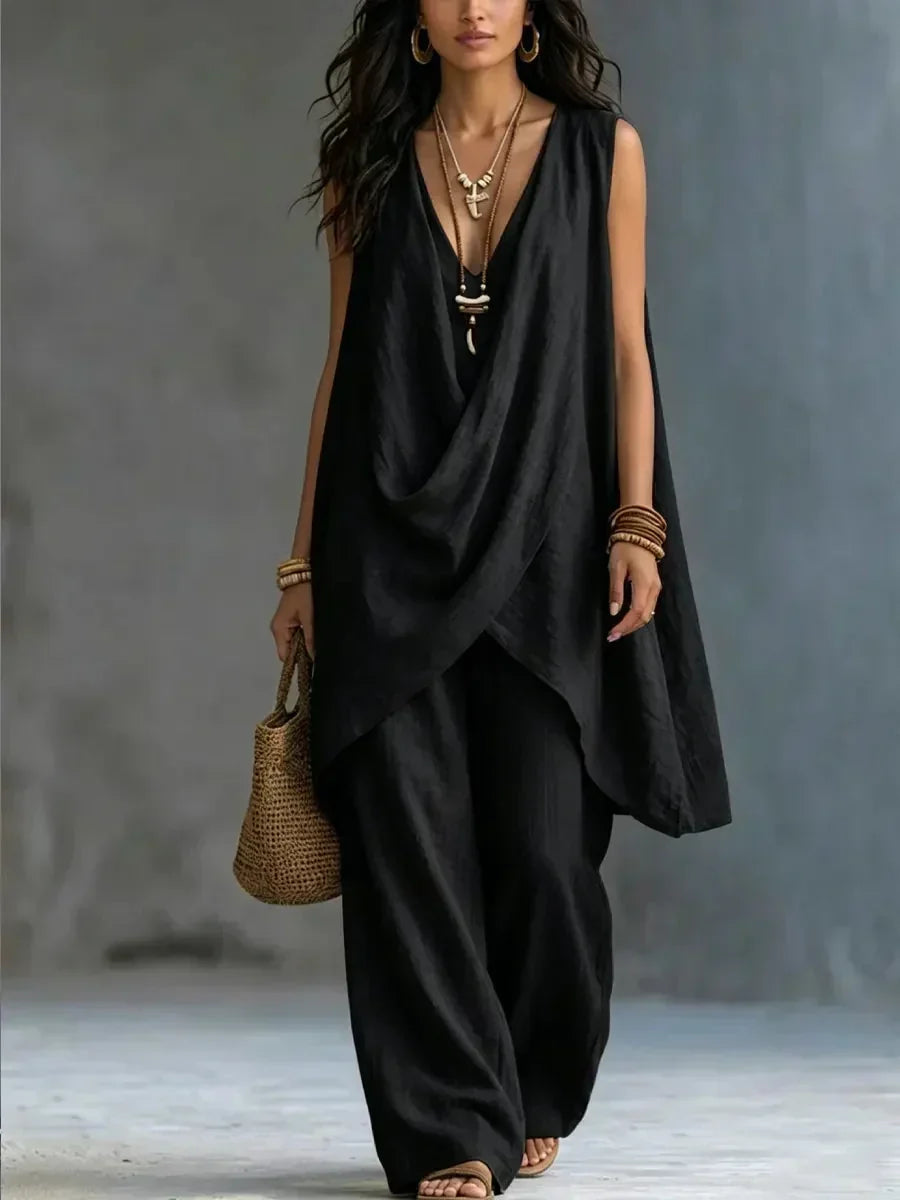 Maryse | Draped Two Piece Set