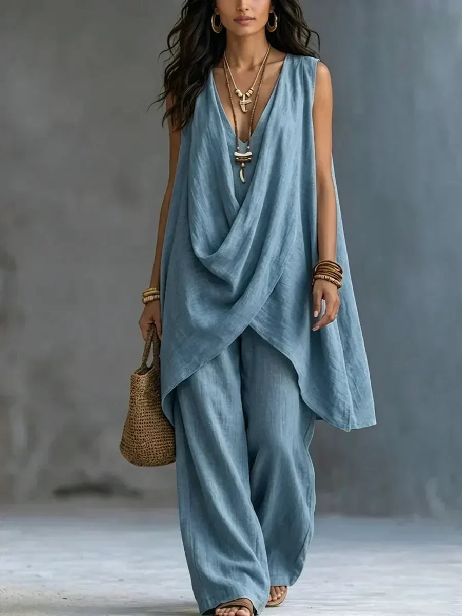 Maryse | Draped Two Piece Set