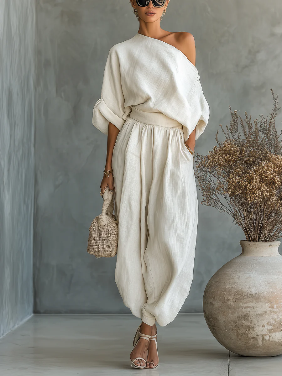 Magali | One-Shoulder Two Piece Set