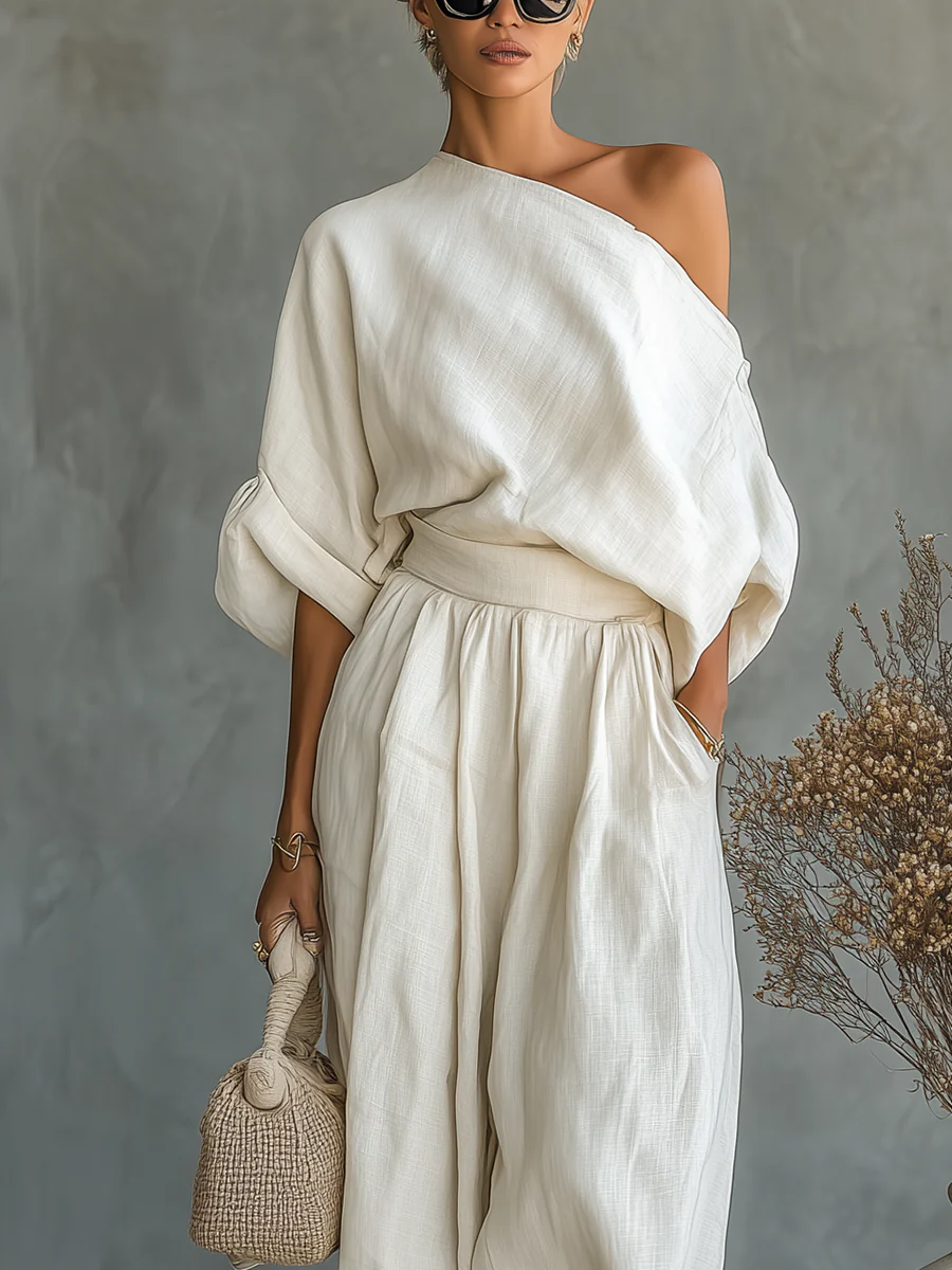 Magali | One-Shoulder Two Piece Set