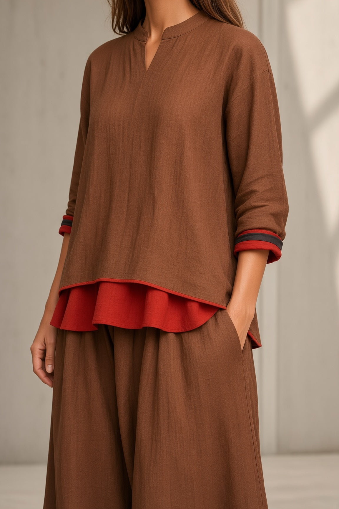 Avery | Contrast Two Piece Set