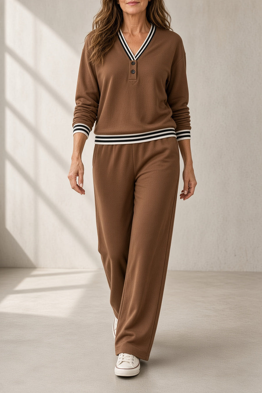 Coralie | Striped Two Piece Set