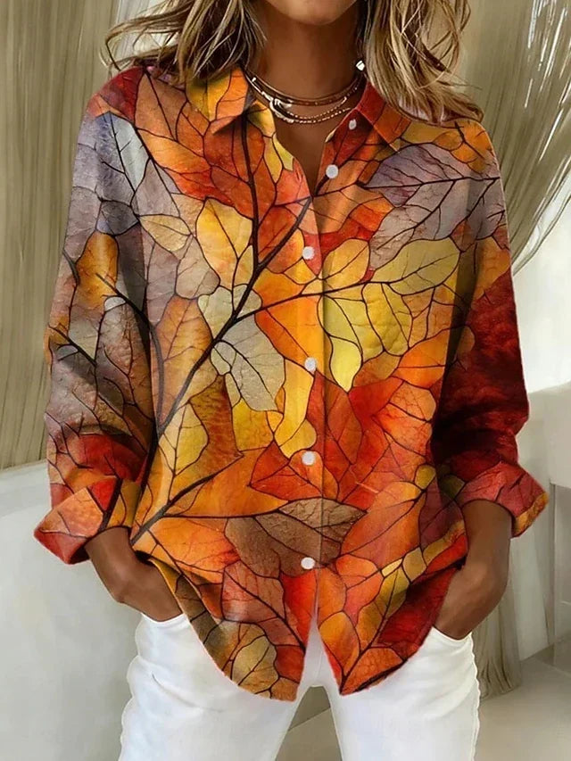 Melrose | Vintage Botanical Print Blouse