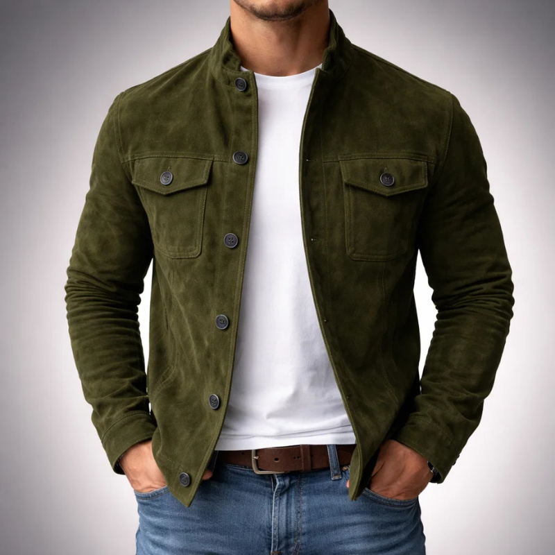 Preston | Premium Suede Bomber Jacket