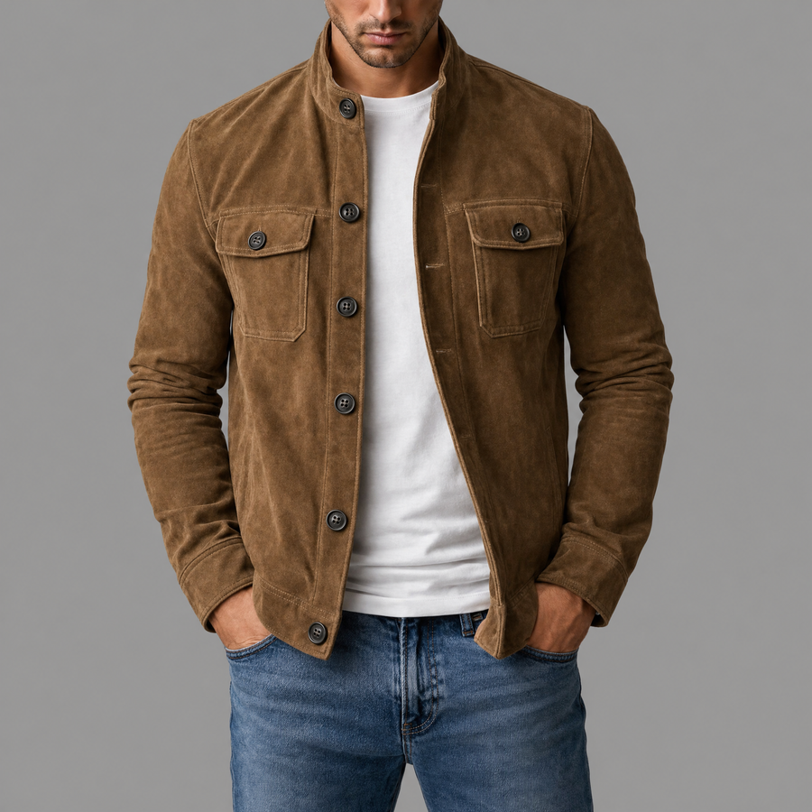 Preston | Premium Suede Bomber Jacket