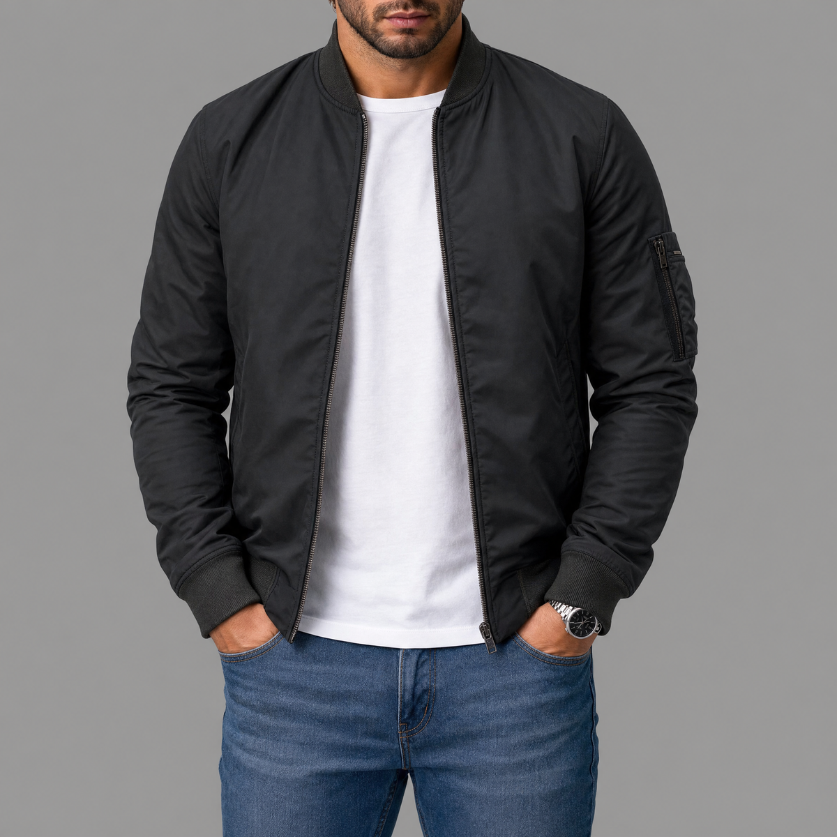Brent | Classic Bomber Jacket