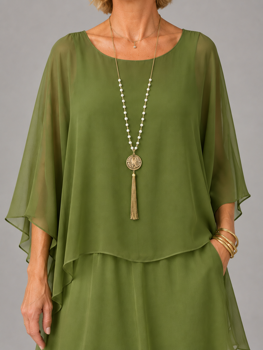 Lara | Elegant Flowing Maxi Dress