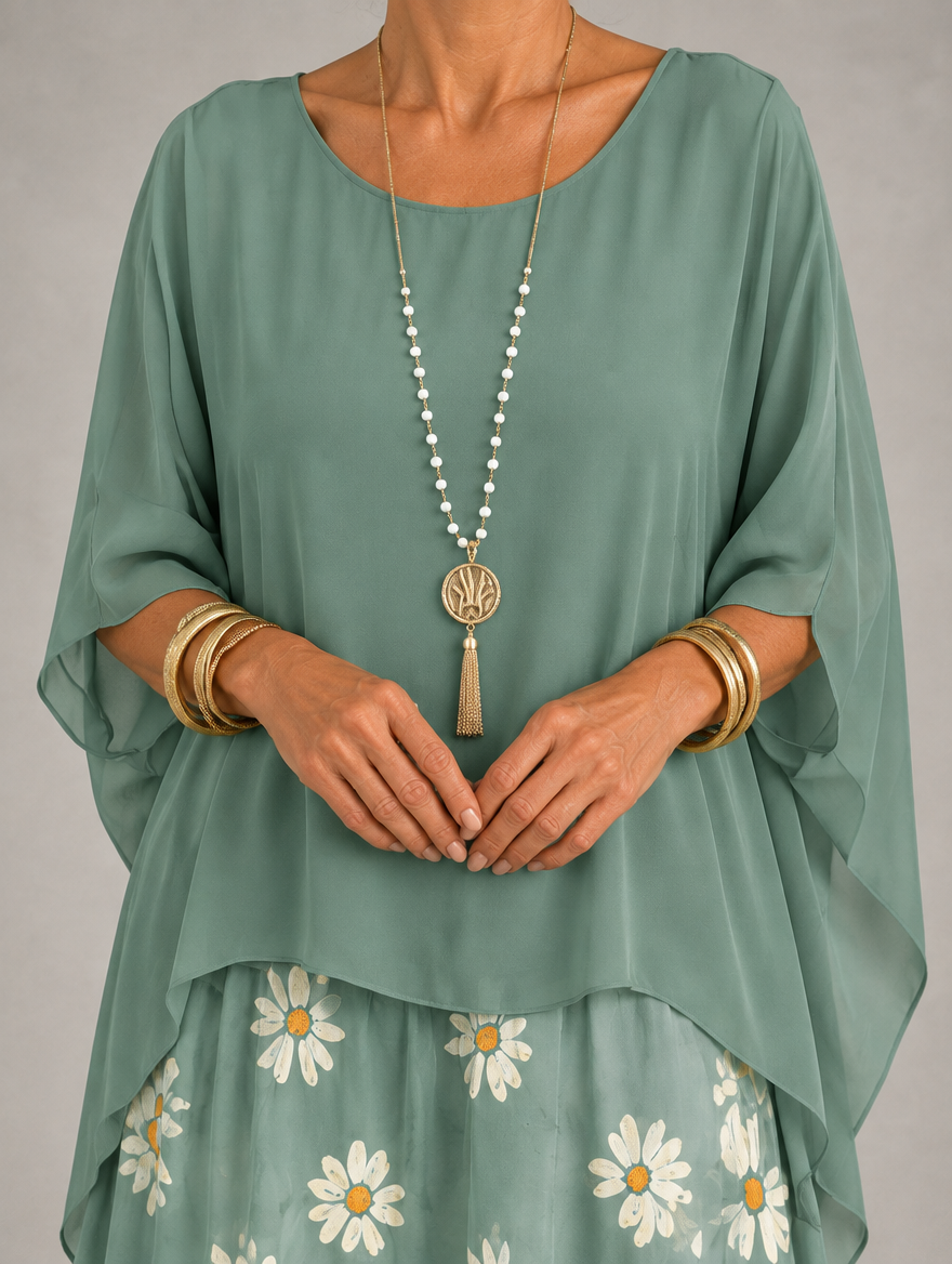 Lara | Elegant Flowing Maxi Dress