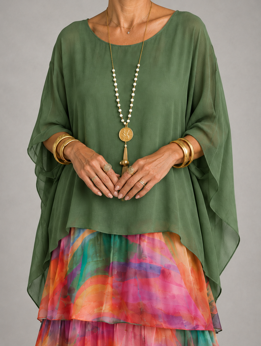 Lara | Elegant Flowing Maxi Dress