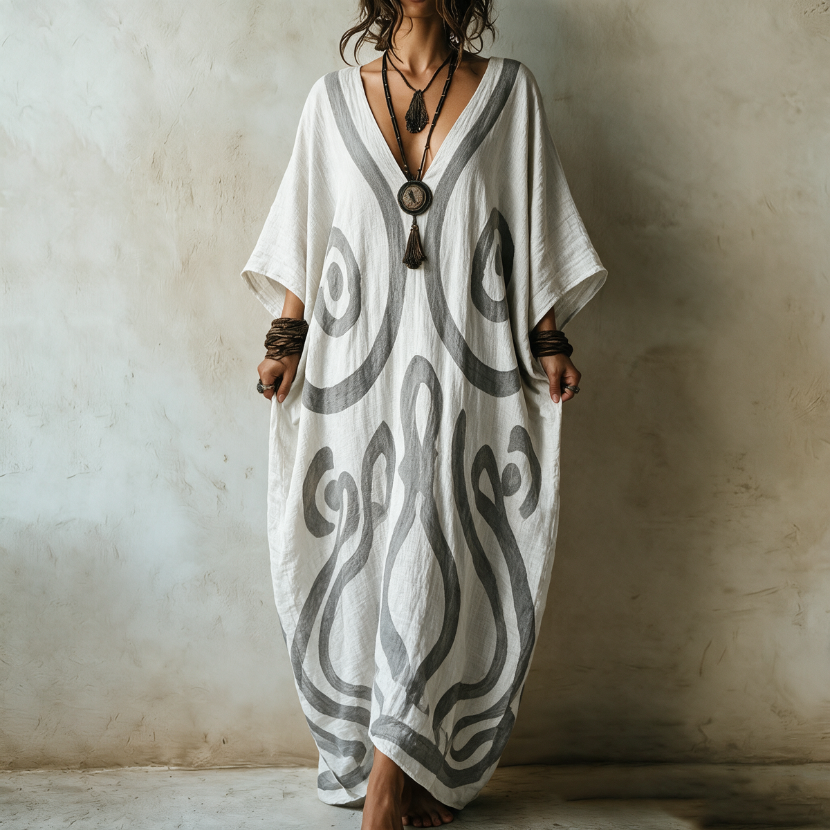 Soraya | Bohemian Print Maxi Dress