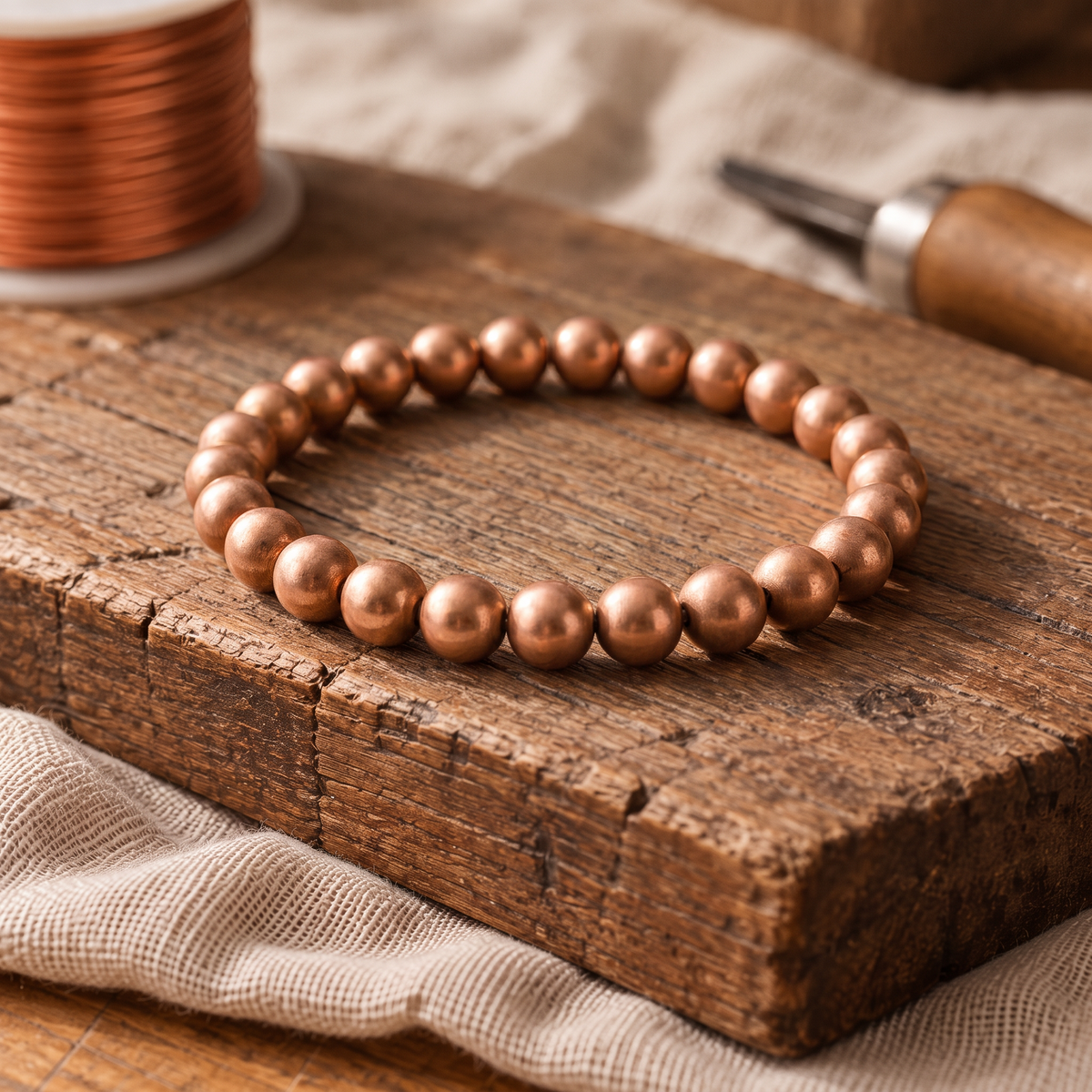 Bark Copper Bracelet