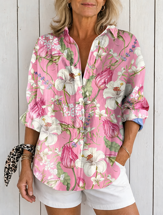 Frances | Elegant Bloom Blouse - Multicolor