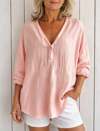 Clara | Effortless Everyday Blouse - Pink