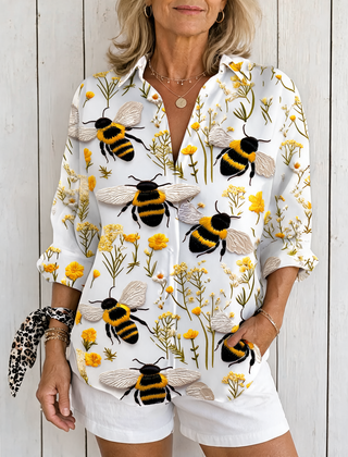 Fiorine | Golden Bee Blouse - Multicolor