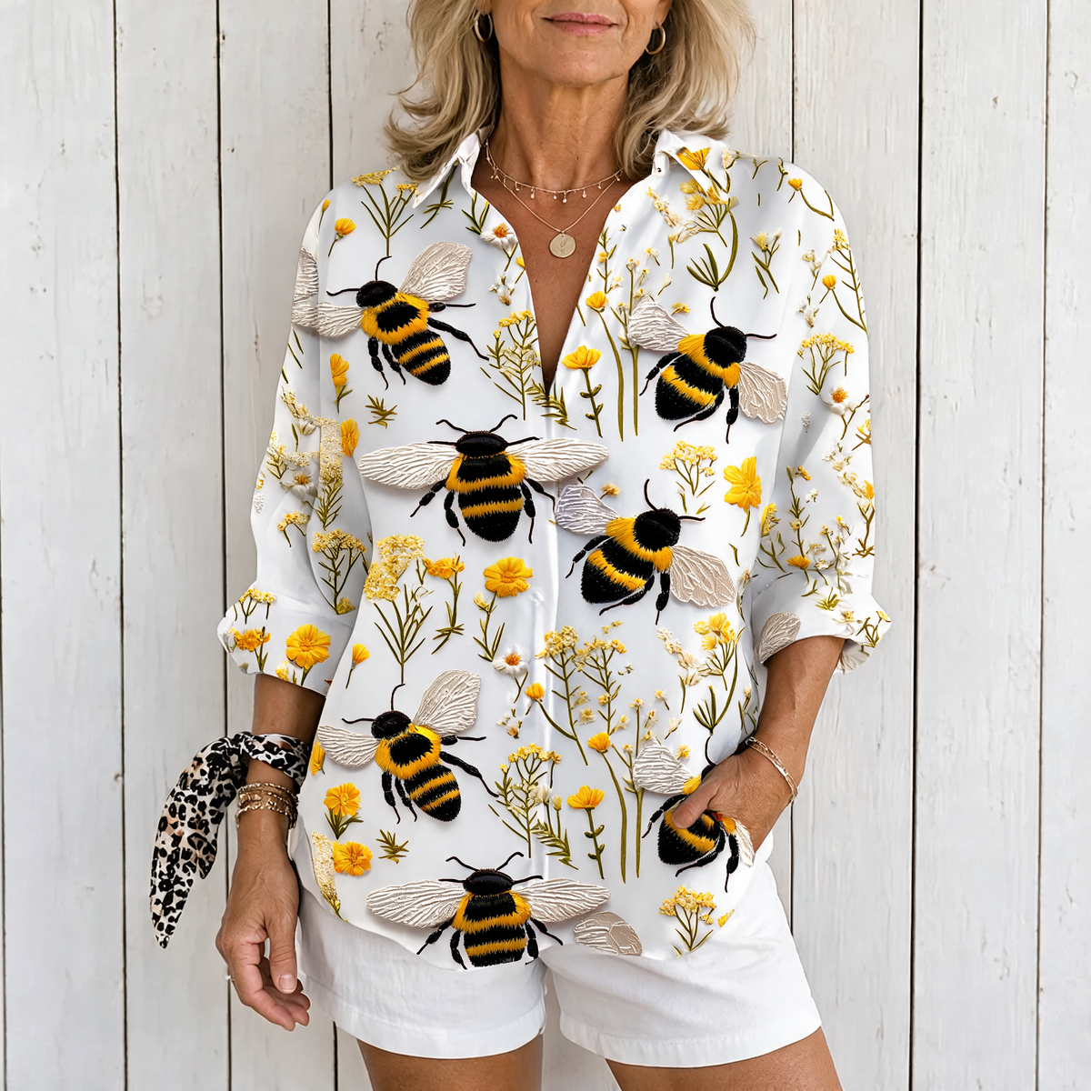 Fiorine | Golden Bee Blouse - Multicolor