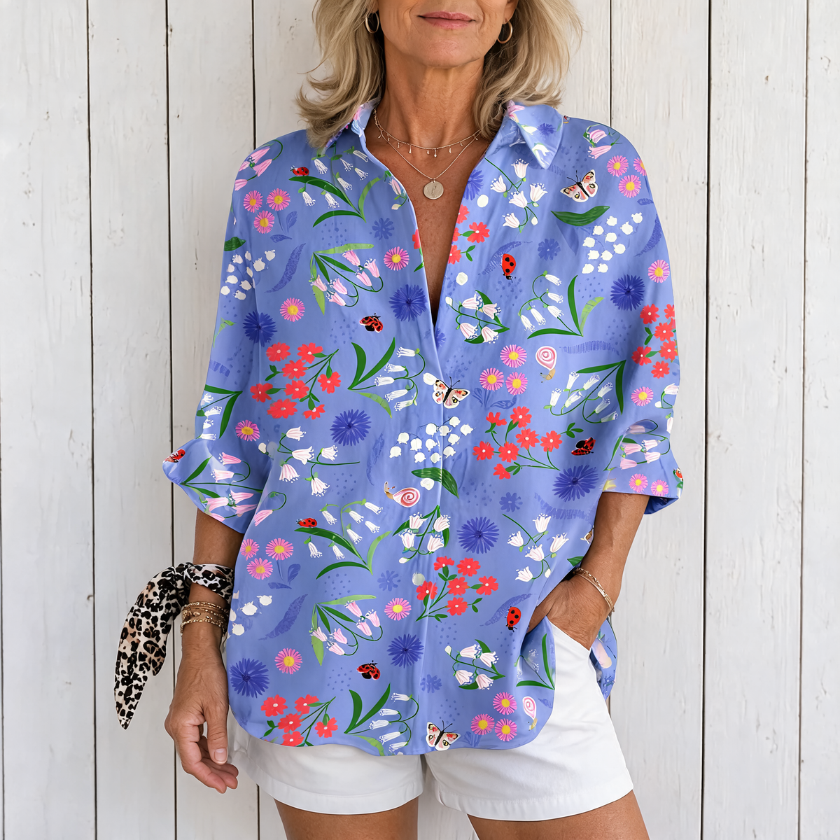 Felicia | Bloom Meadow Blouse - Purple