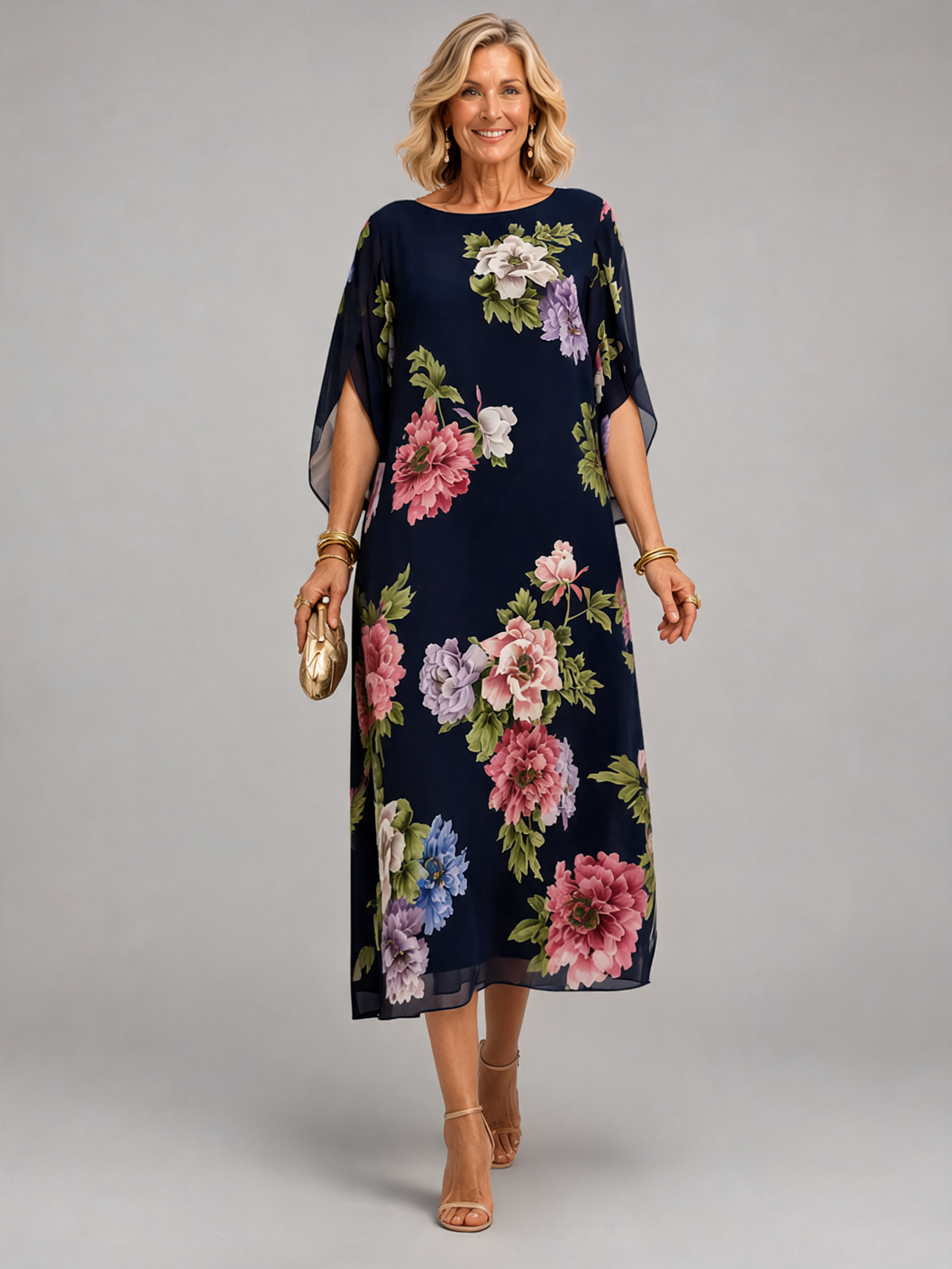 Elowen | Midnight Bloom Maxi Dress
