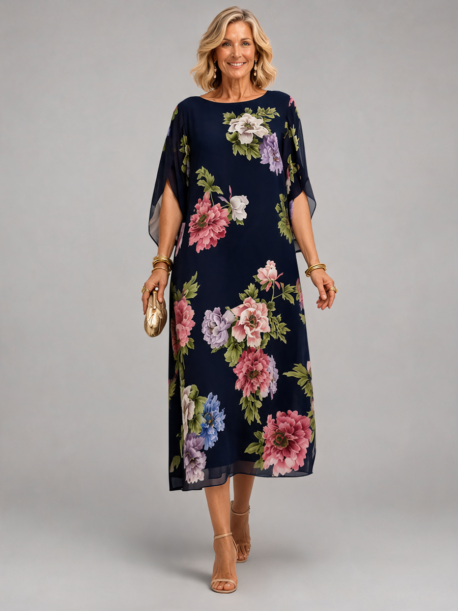 Elowen | Midnight Bloom Maxi Dress