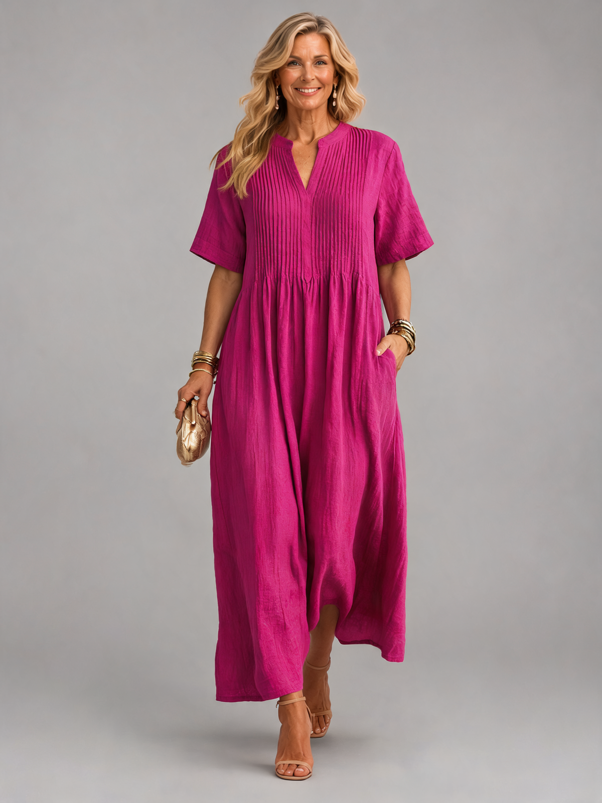 Nathalia | Pleated Dress