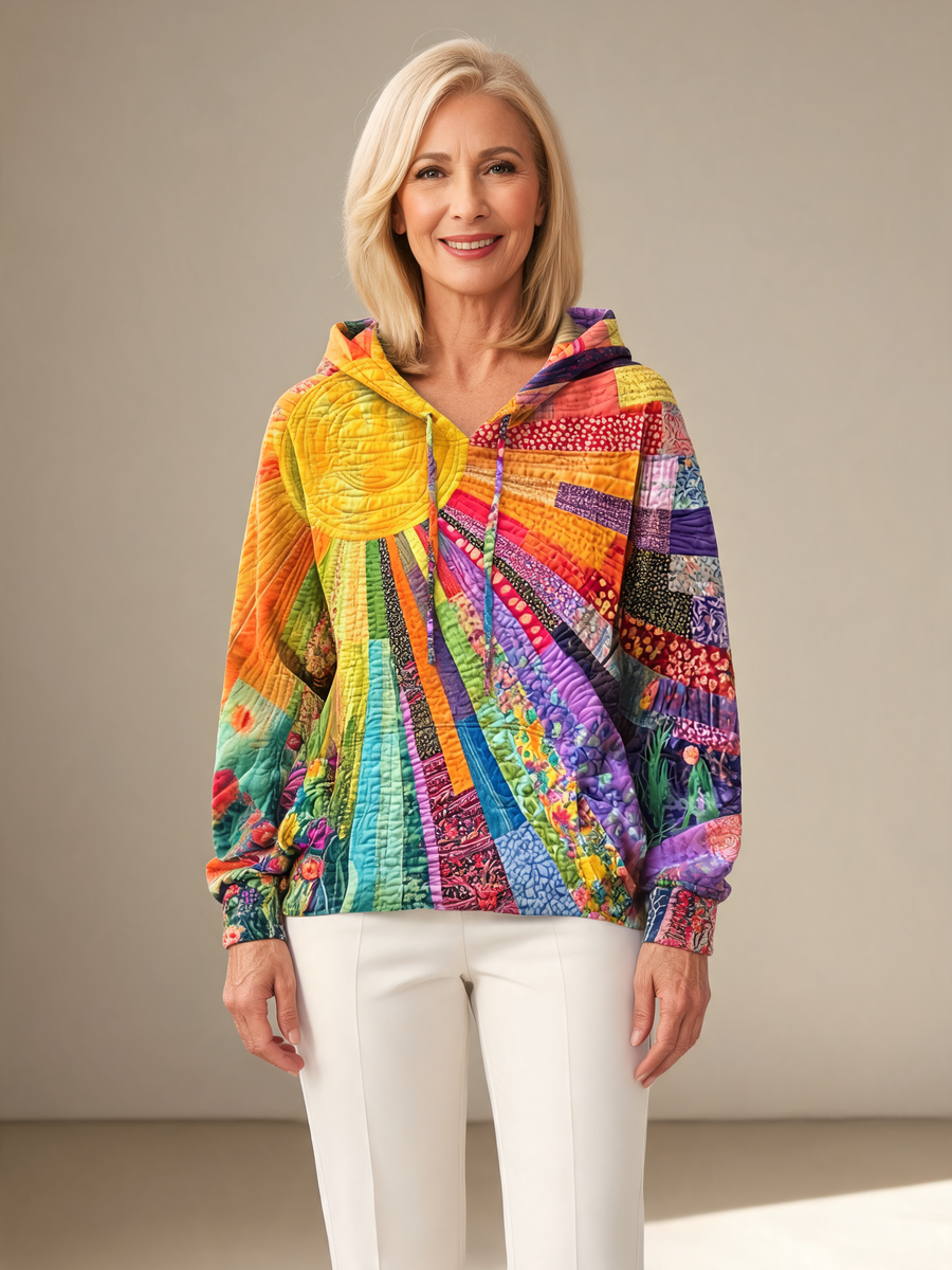 Amanda | Wildflower Quilted Hoodie