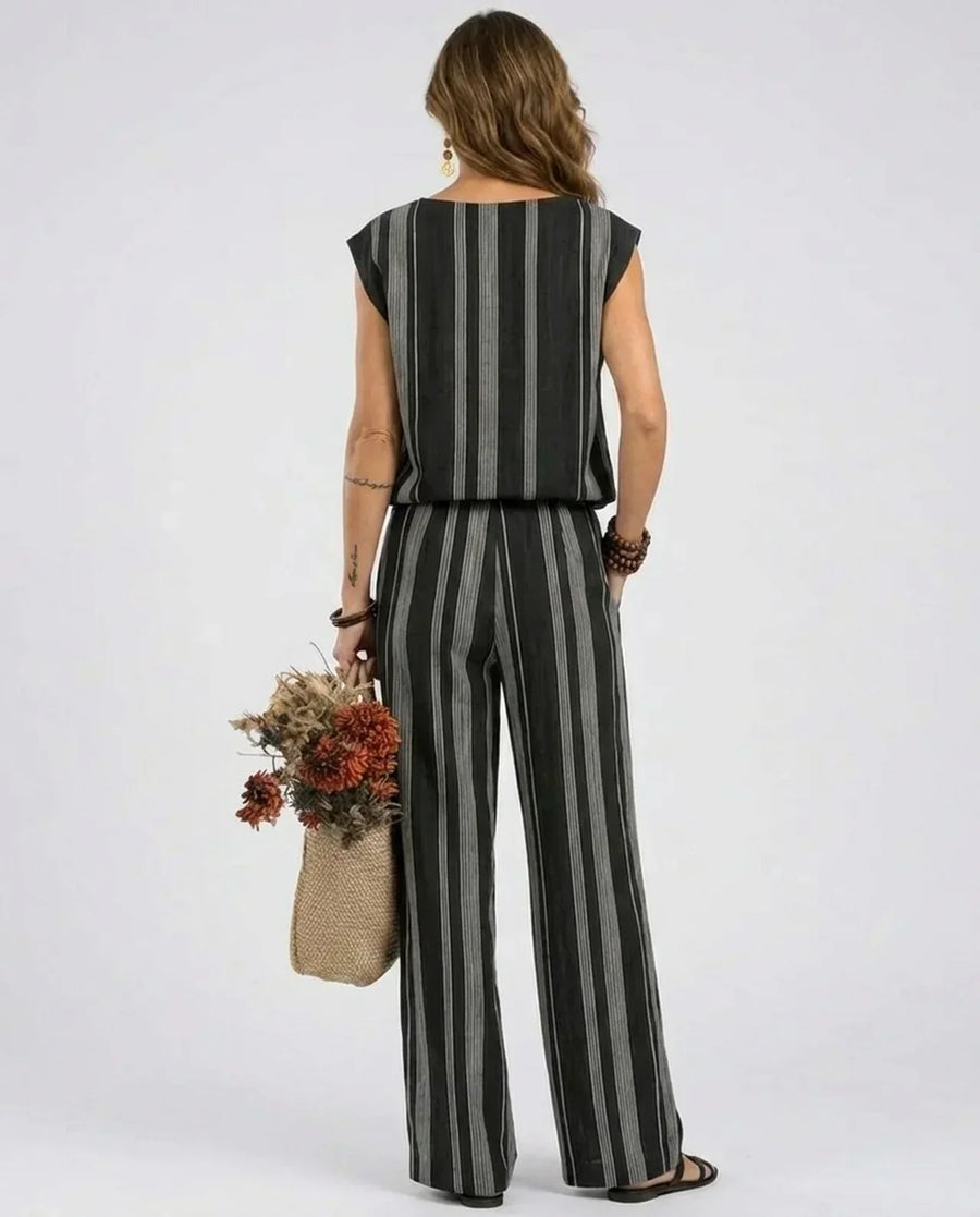 Alessia | Elegant Striped Two Piece Set