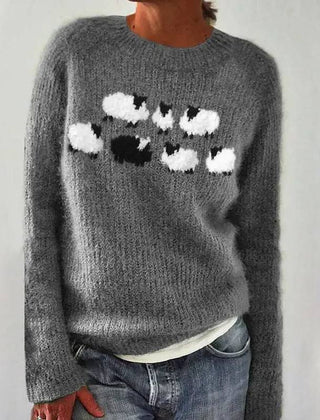 Bianka | Comfortable Cute Sheep Sweater - 2