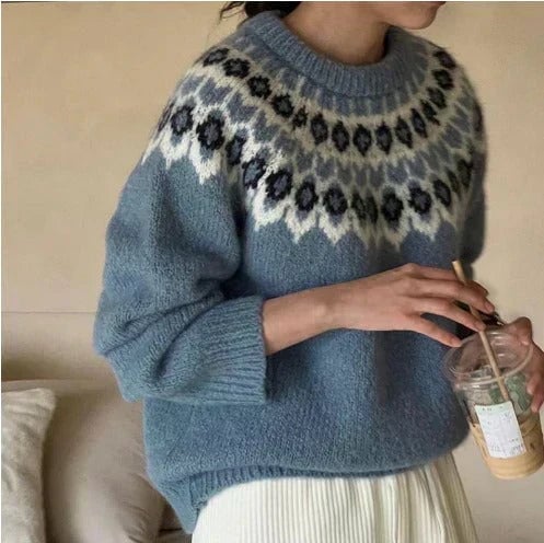 Kaisa | Stylish Jacquard Sweater - 1
