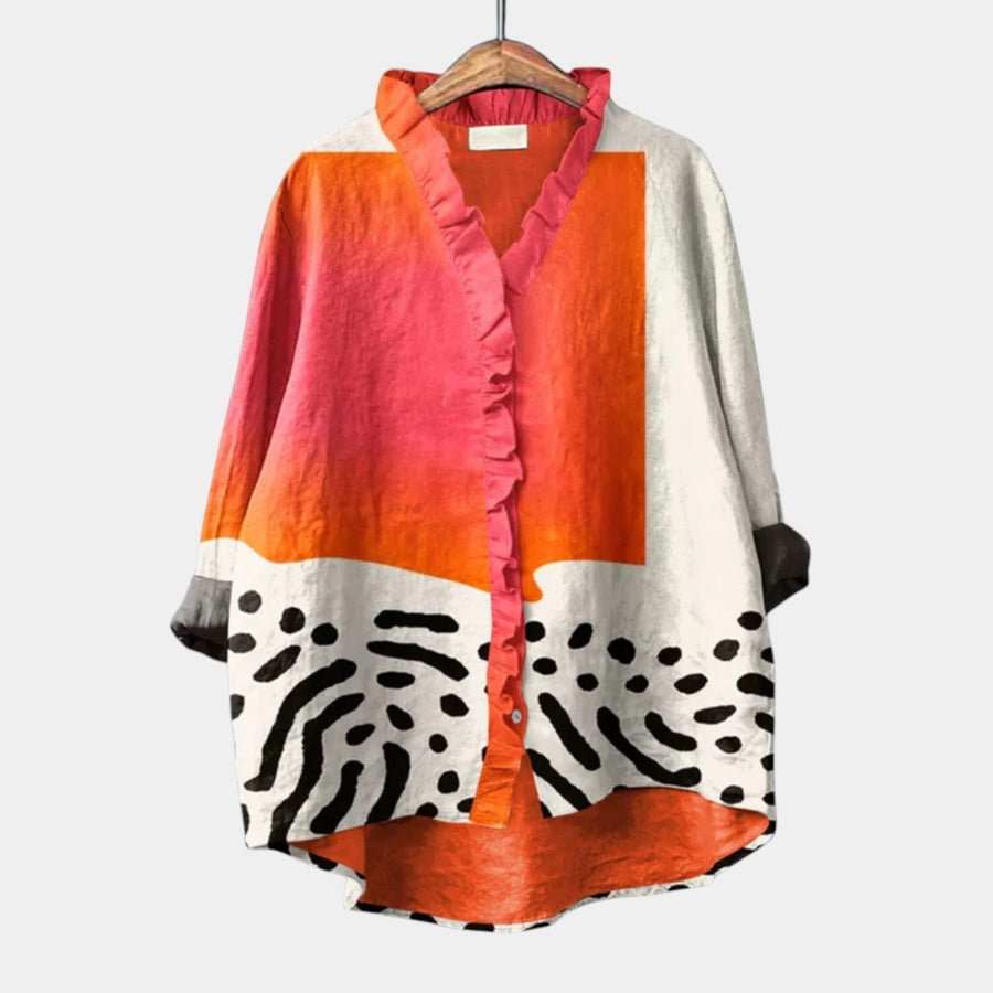 AUGUSTA™ - ELEGANT COMFORT PRINTED BLOUSE