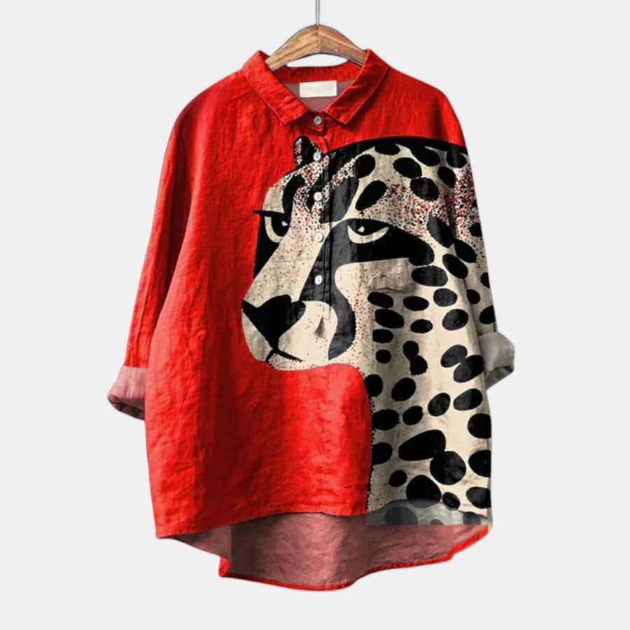 NALA™ - ELEGANT COMFORT PRINTED BLOUSE