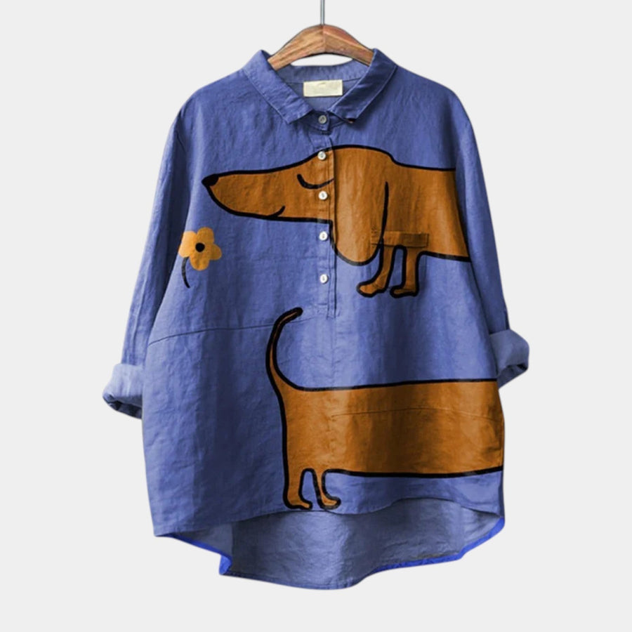 ATHENEA™ - ELEGANT COMFORT PRINTED BLOUSE