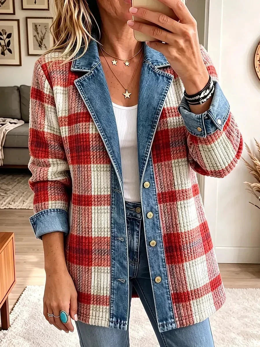 Scarlett | Patchwork Denim Jacket