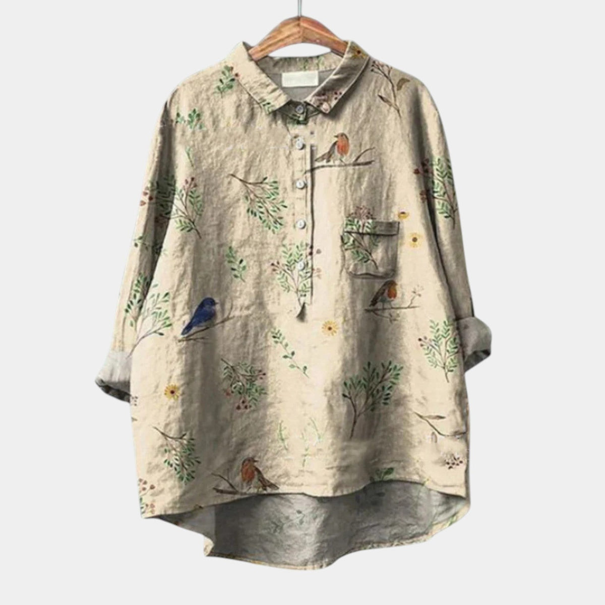 URSULA™ - ELEGANT COMFORT PRINTED BLOUSE