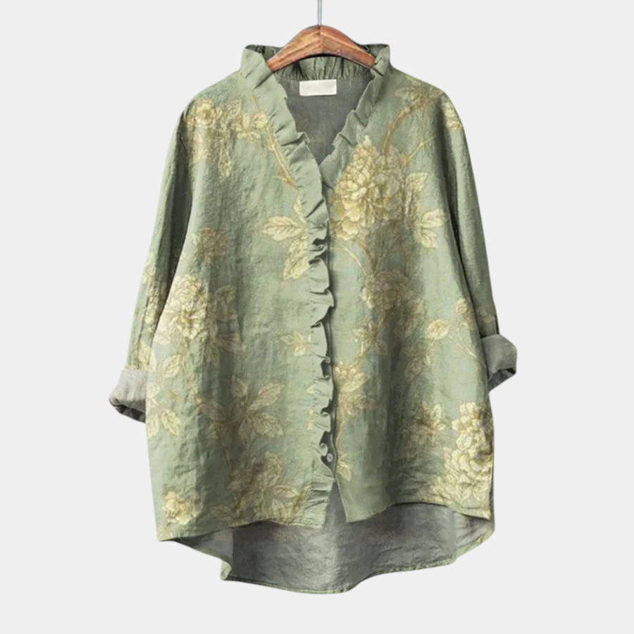 JAYDA™ - ELEGANT COMFORT PRINTED BLOUSE