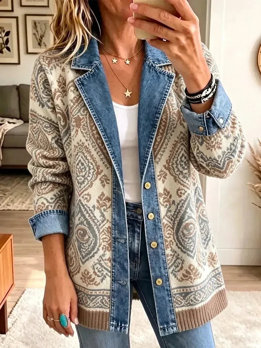 Amelia | Patchwork Denim Jacket