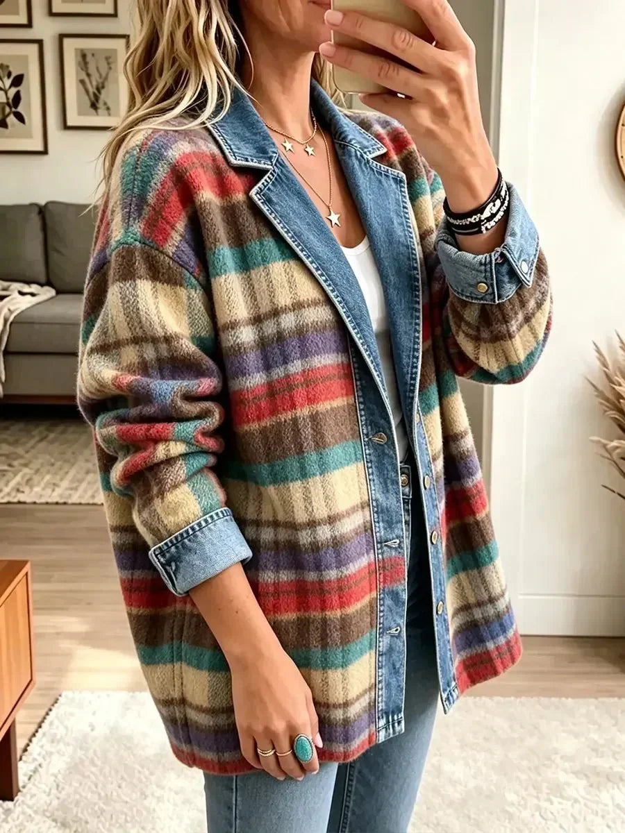 Charlotte | Vintage Patchwork Denim Jacket