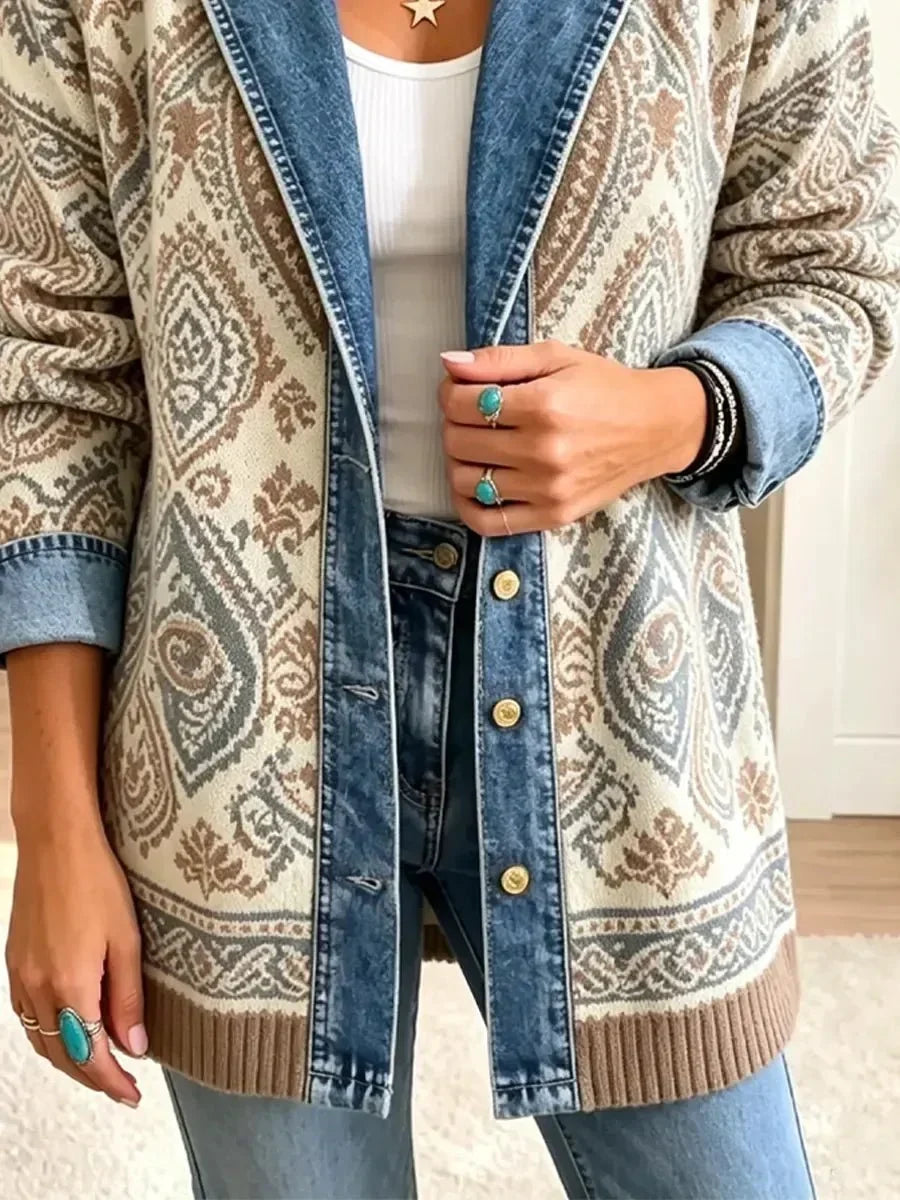 Amelia | Patchwork Denim Jacket