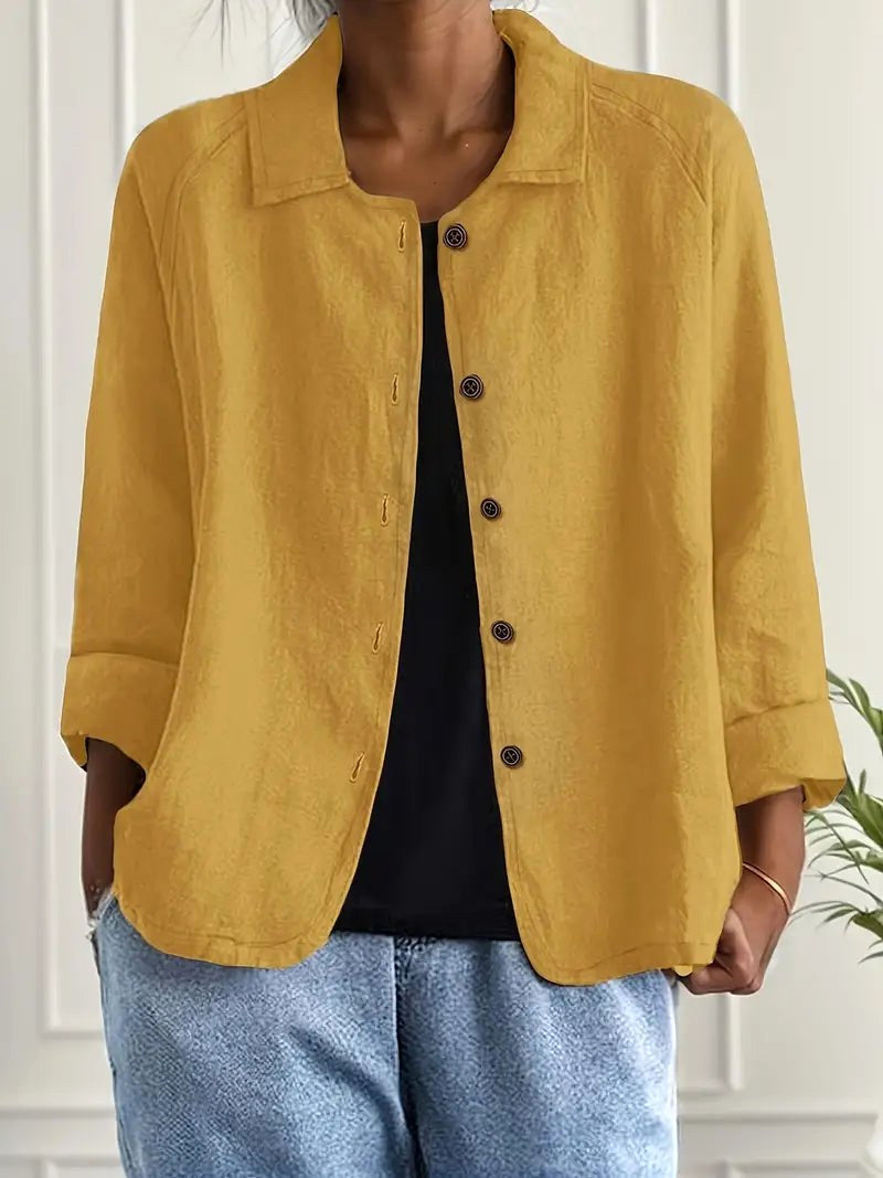 Harlow | Relaxed Button Front Shirt Jacket