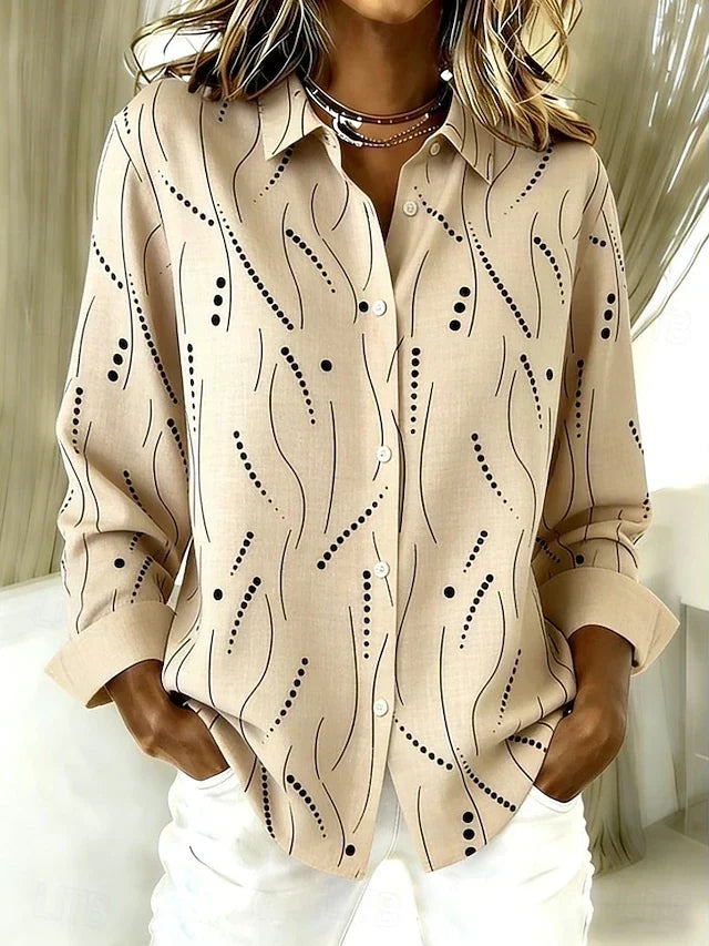 Kaylene | Relaxed Artistic Print Blouse