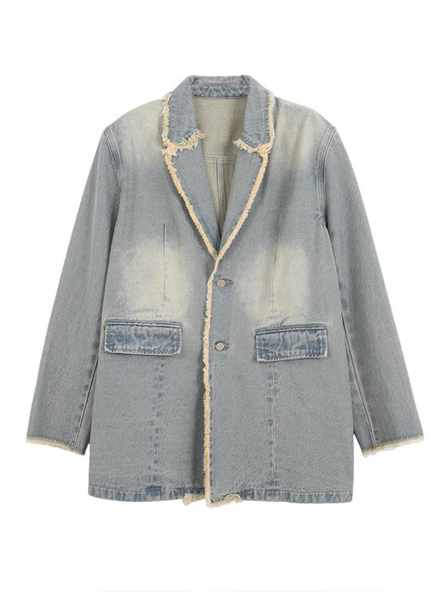 Dionne | Oversized Denim Blazer