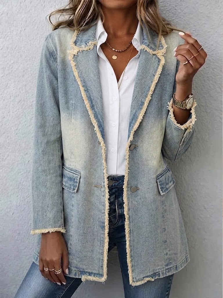 Dionne | Oversized Denim Blazer