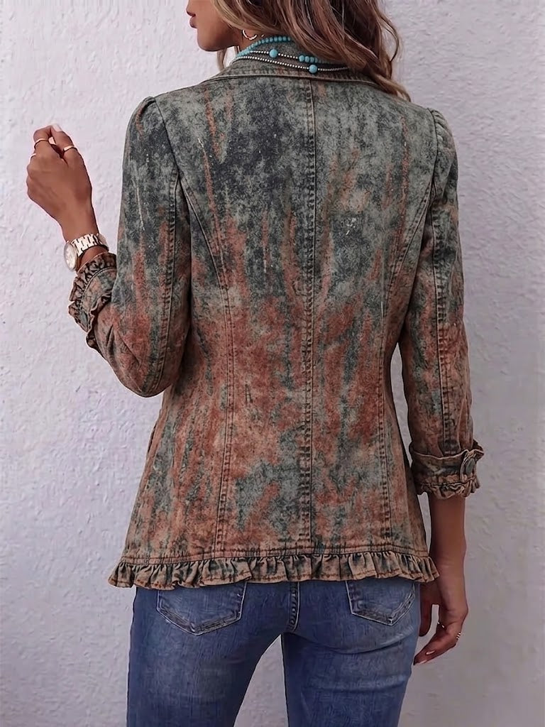 Bristow | Textured Ruffle Jacket