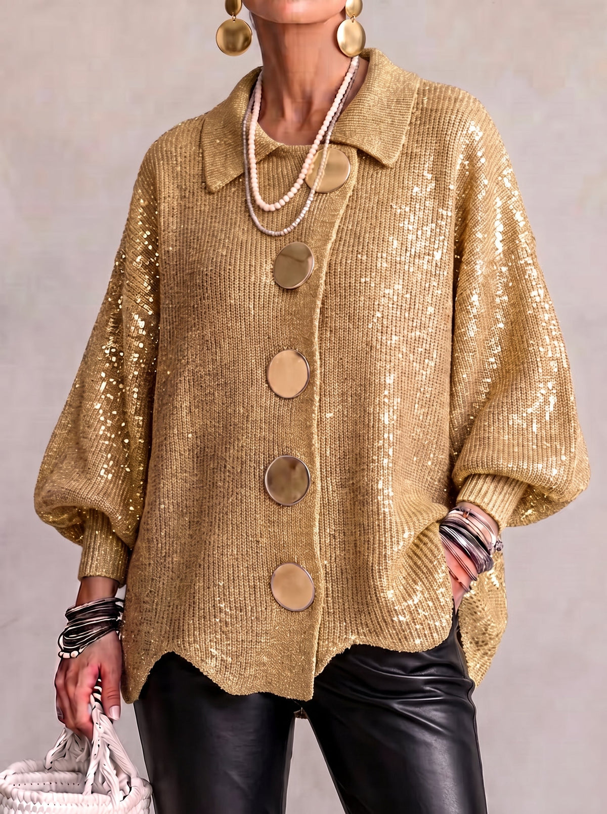 Ardelle | Oversized Collared Cardigan