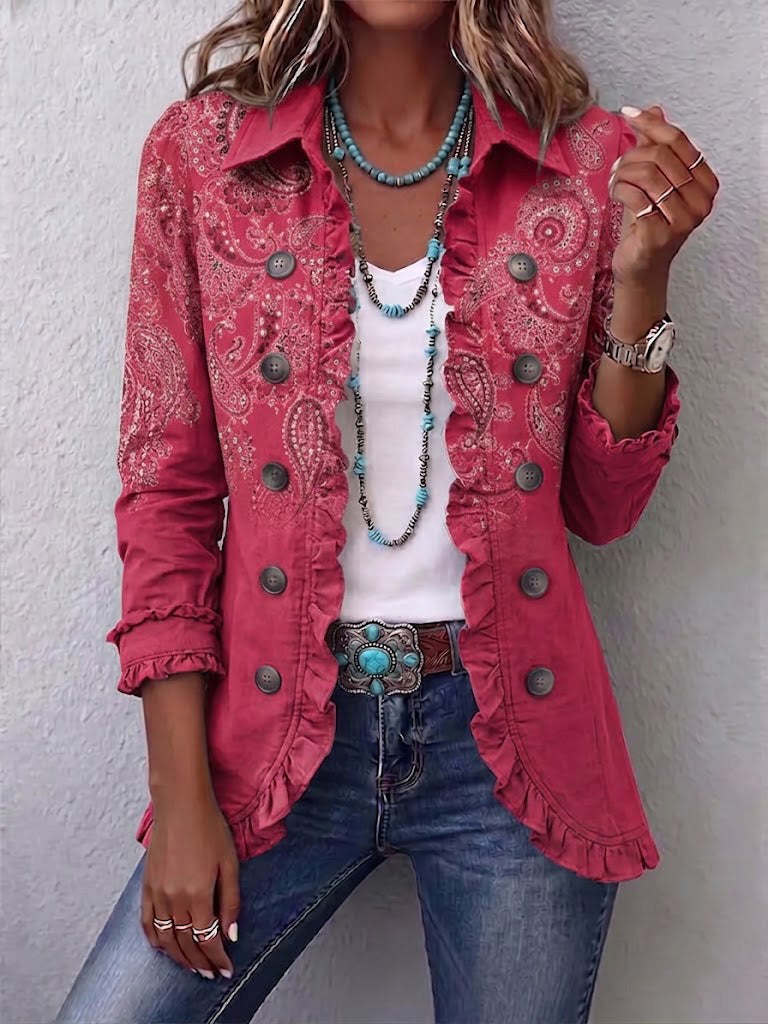 Anouk | Paisley Ruffle Jacket