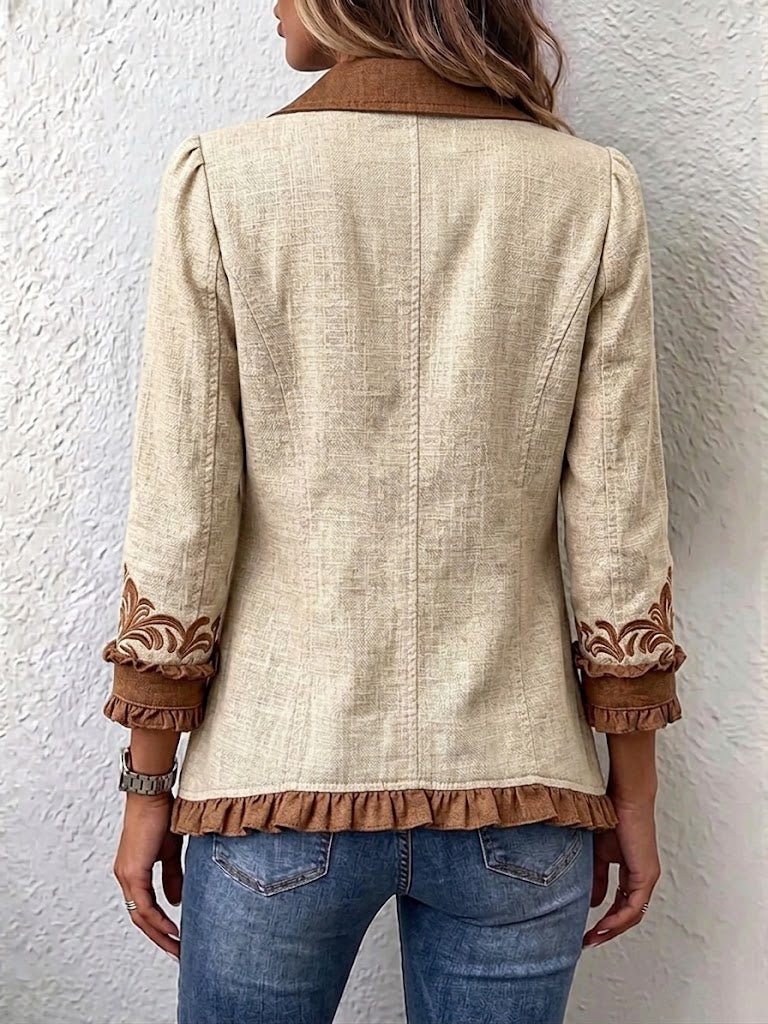 Dawncroft | Floral Ruffle Jacket
