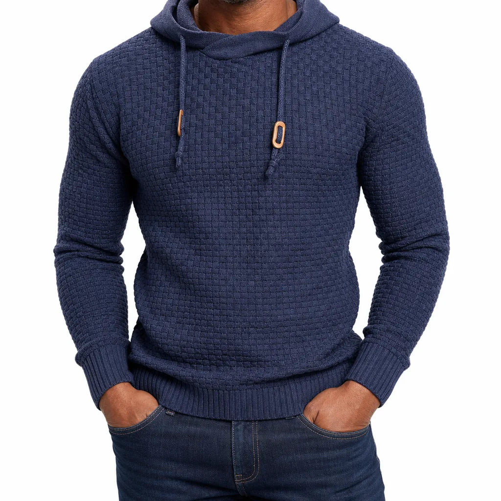 Maddox | Textured Hooded Sweater